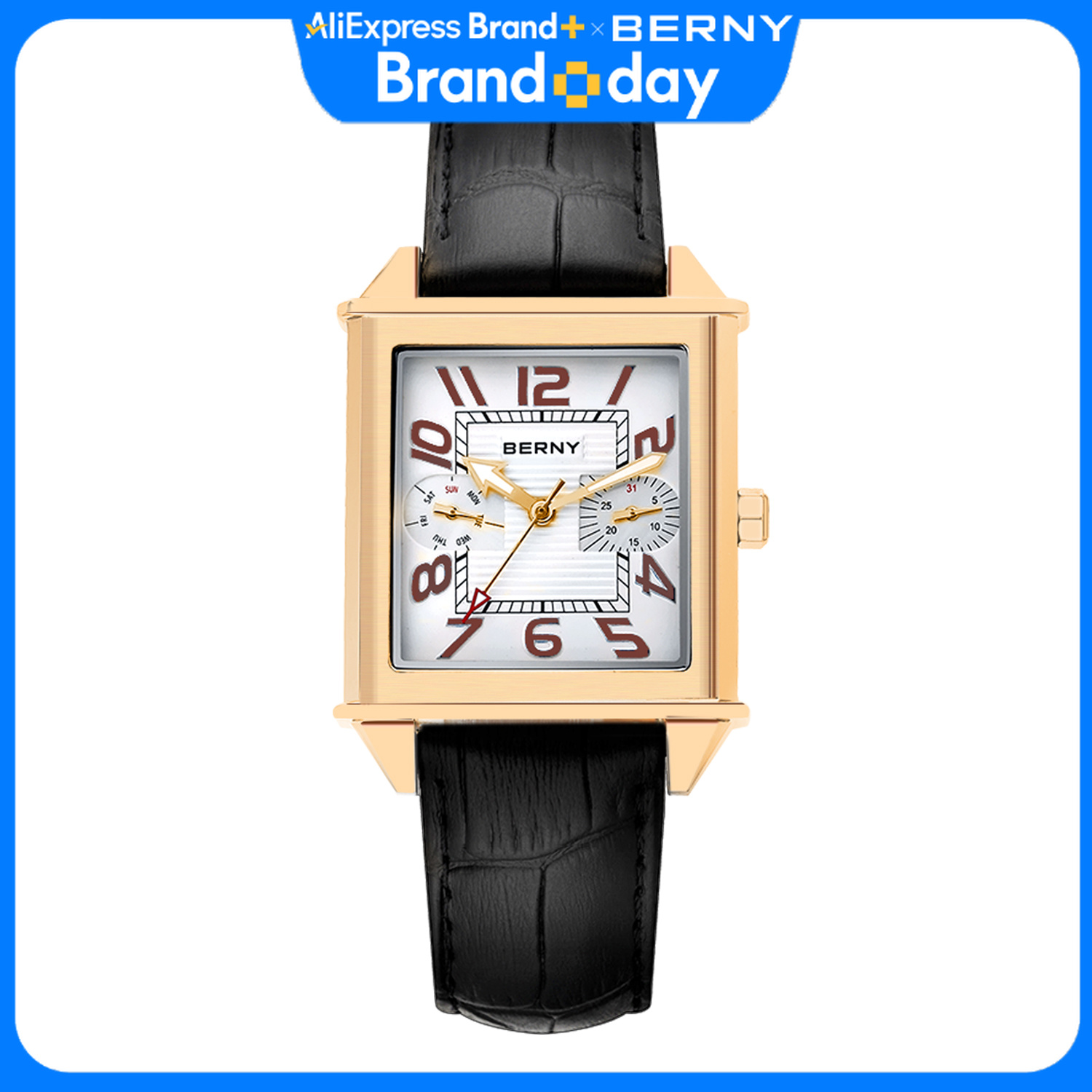 Cartier Watch Tank - BERNY 6P25 Quartz Horloge voor Mannen