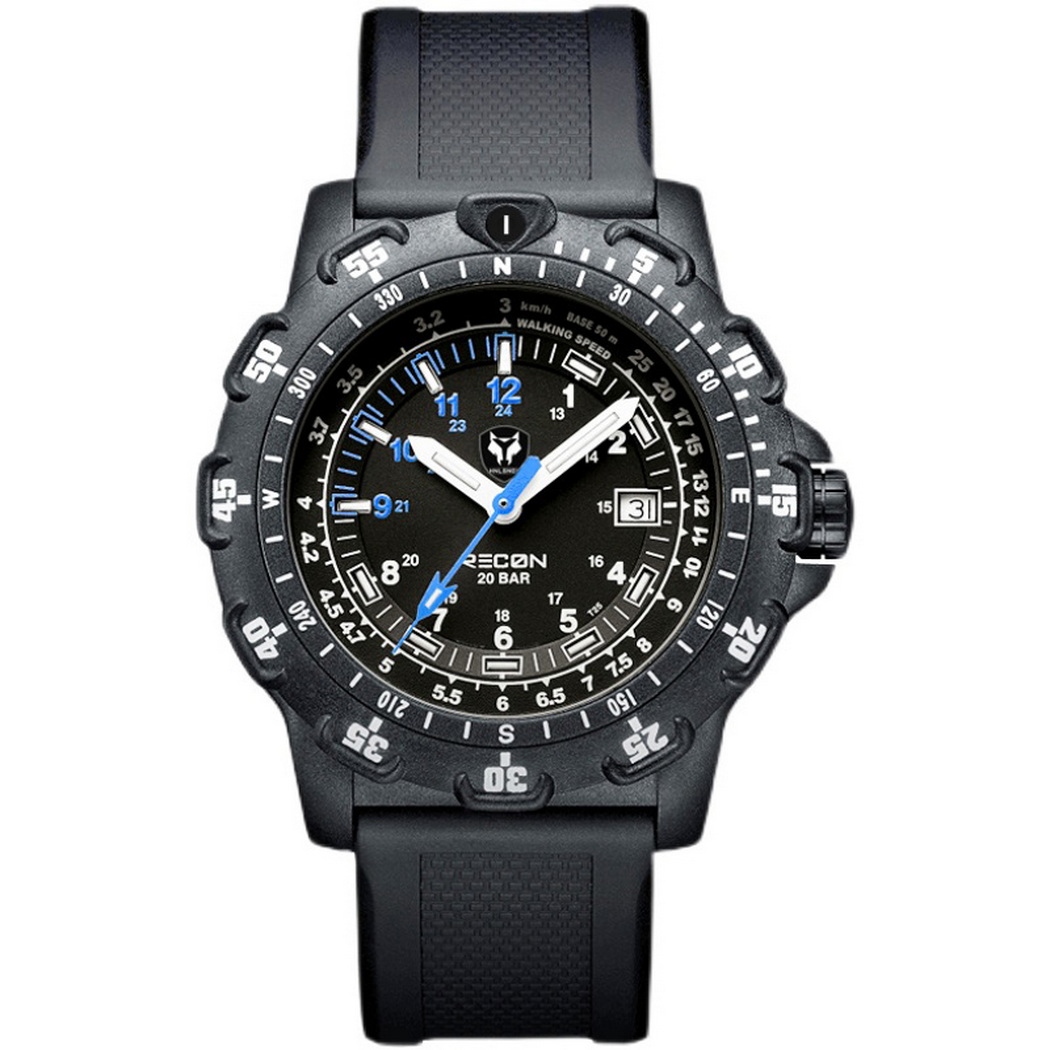 Rubber Strap Diver - Hnlgnox Heren Pilot Horloges Sporthorloge Militair