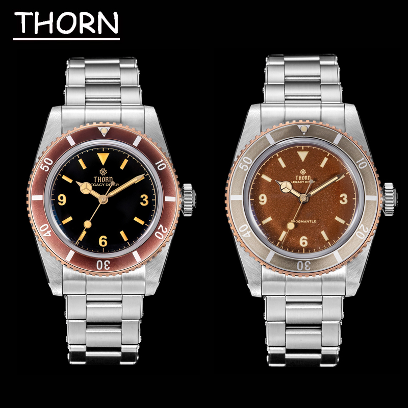 Rolex Watch Submariner - Thorn T028 Bronzen Duikhorloge PT5000 Automatisch