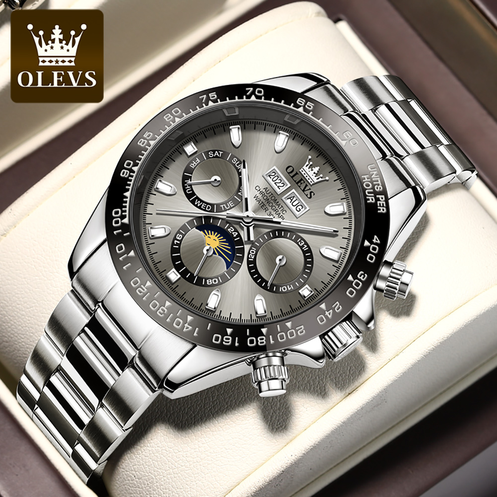 Patek Philippe Watch Nautilus - OLEVS 6654 Luxe herenhorloge chronograaf automatisch
