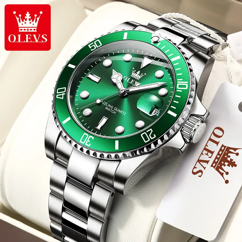 Rolex Watch Submariner - OLEVS Originele Quartz Horloge voor Mannen