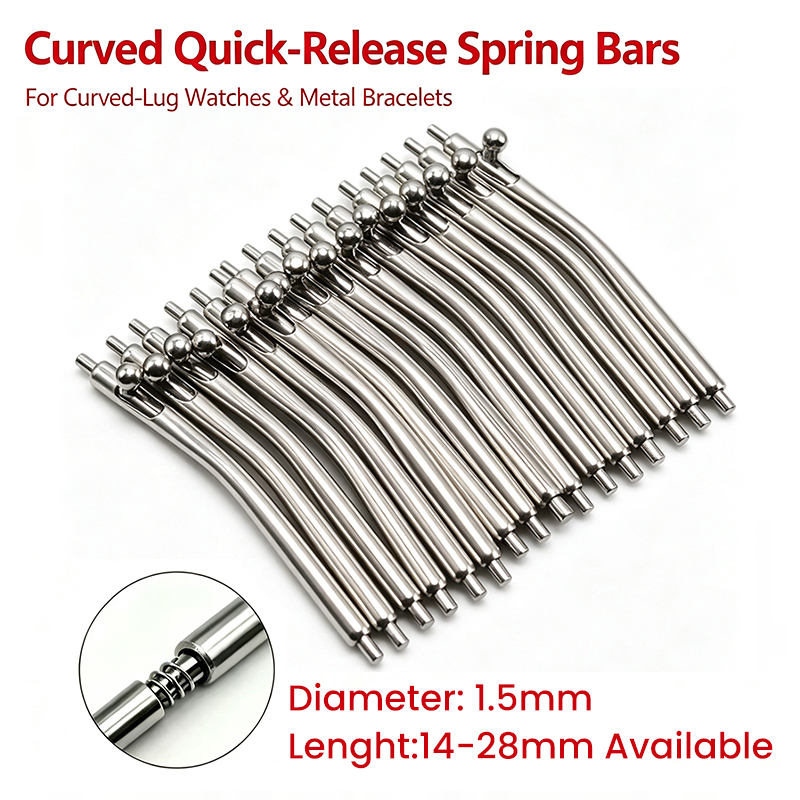 Curved Spring Bar - Dia 1,5 mm gebogen snelkoppelingsveerstift van