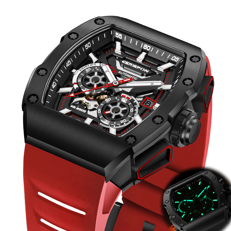 CERIEPON Wijnvatvormig herenho - Rubber Strap Diver recensie en prijs