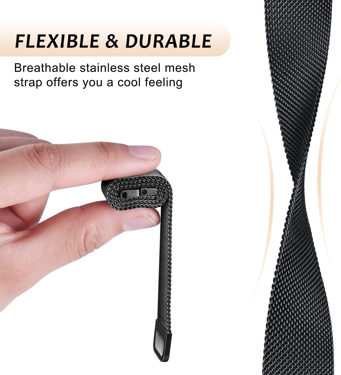 14mm Milanese band voor Garmin - Milanese Loop Magnetic recensie en prijs
