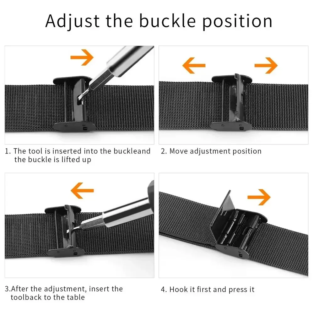Metalen banden voor Garmin Viv - Mesh Strap Metal recensie en prijs