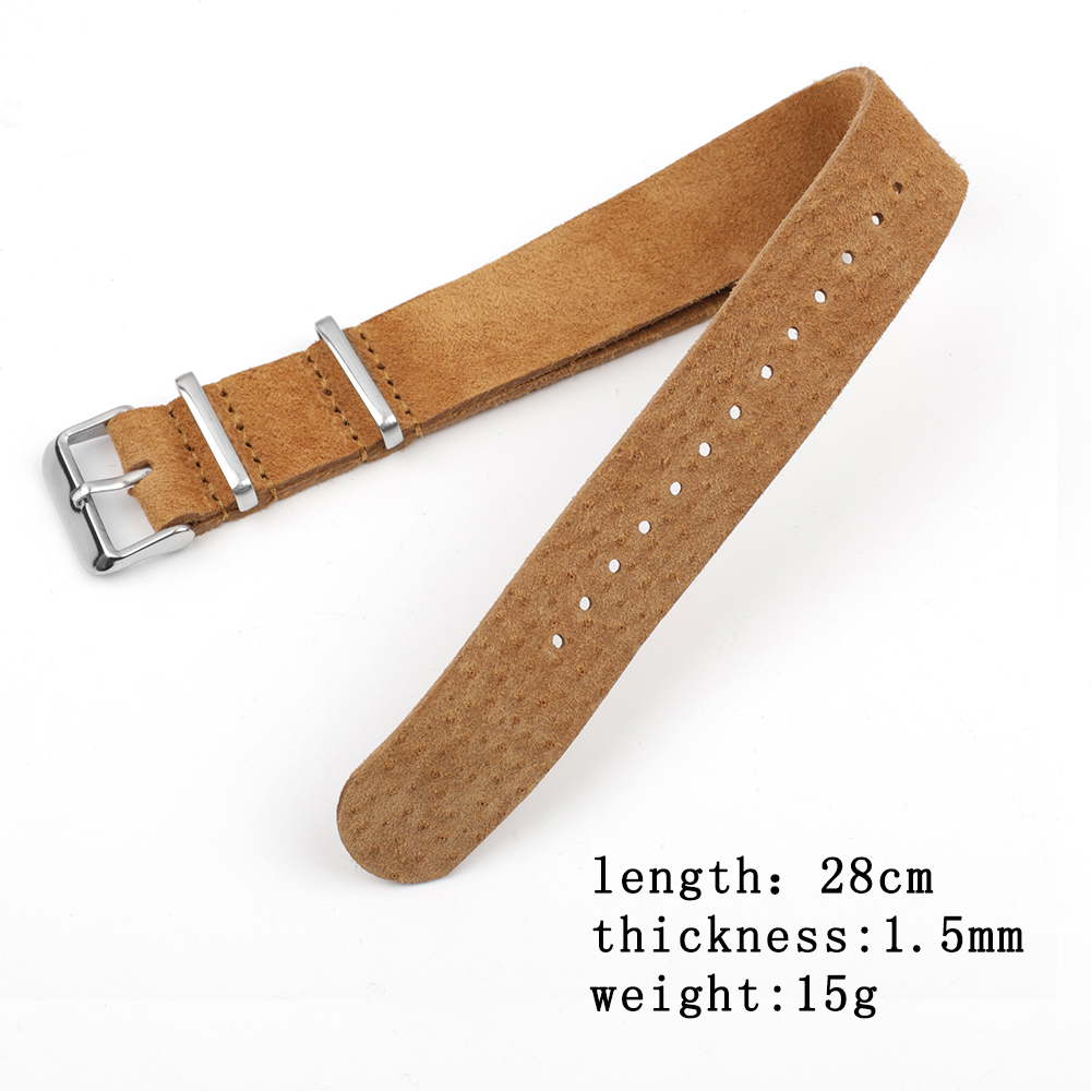 Zachte retro suède lederen ban - Nato Strap Nylon recensie en prijs